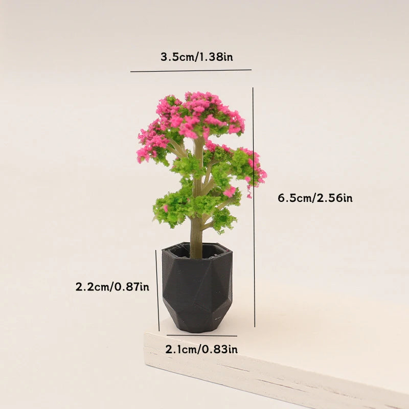 ▶1/12 Dollhouse Simulation Plant Potted Model Mini Home Decoration Dolls House Micro Garden Landscape Ornaments Zpaxo A3