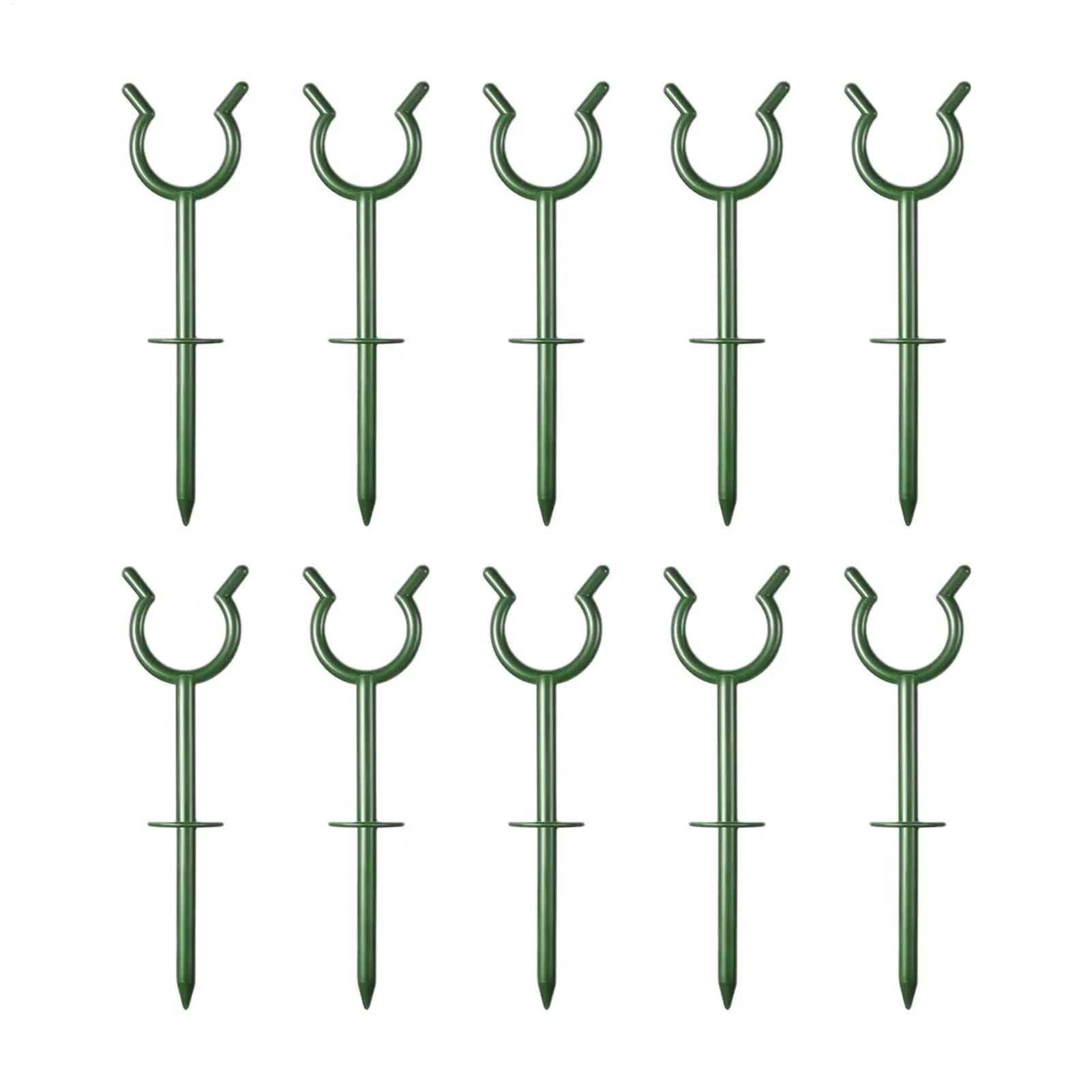 10-Pack Garden Hose Guide Stakes – Anti-Tangle Lawn Spike Holders Hose Guide Stakes Zpaxo