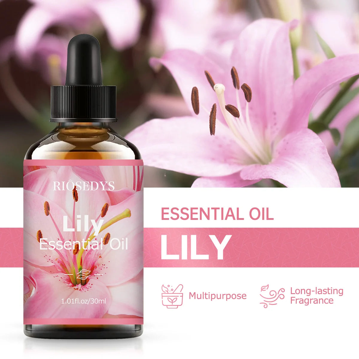 Lily essential oil, with its delicate floral fragrance, is suitable for aromatherapy and body massage. Zpaxo