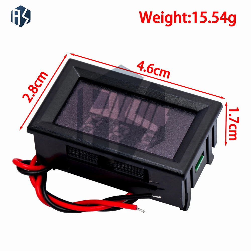 12V-60V Waterproof Battery Capacity Meter Blue LED Vehicle Level Zpaxo