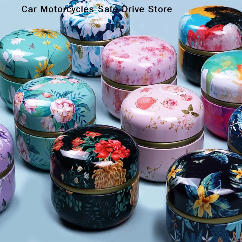 CMSmall Portable Storage Boxes Tea Caddy Box Containers Candle Cans