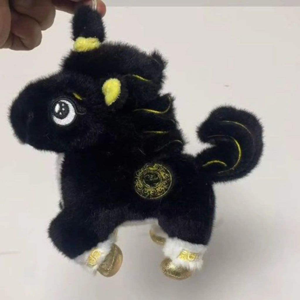 Horse Stuffed Animal Chinese Mascot Key Ring Bag Charm Auspicious Stuffed Animal Keychain For Handbag Purse Tote Spring Festival Zpaxo