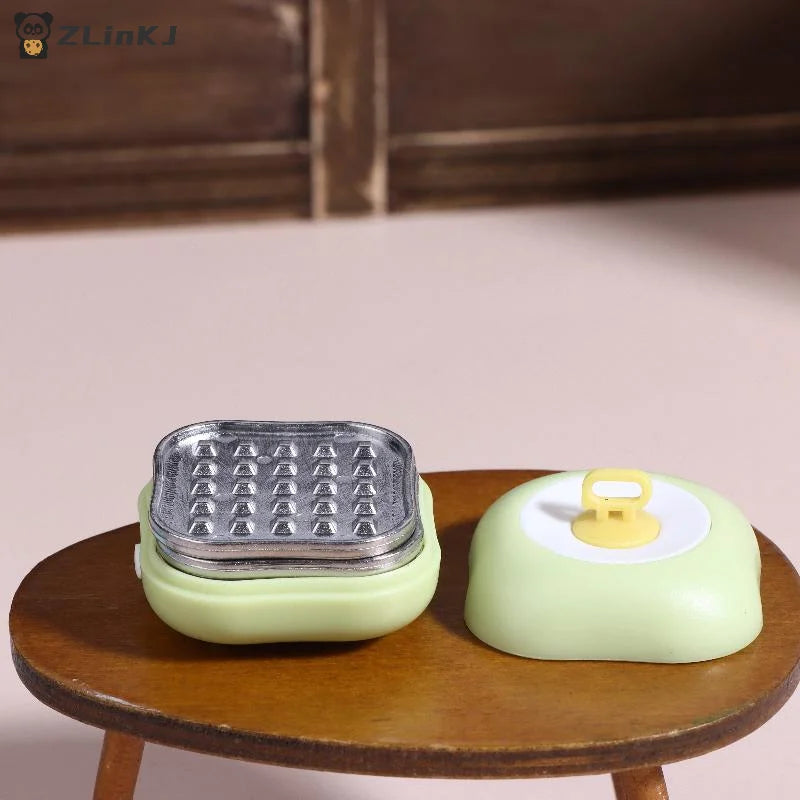 ▶Dollhouse Mini Kitchenware Dining Table Food Model Dollhouse Kitchen Decoration Dolls House Accessories Micro Scene Props Zpaxo