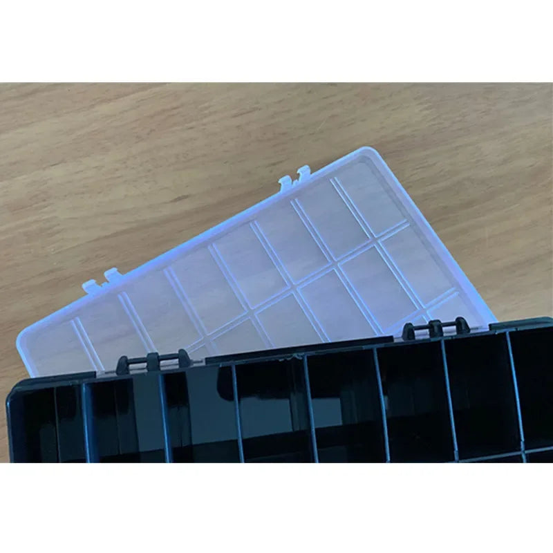 24 Grids Plastic Box Compartment Jewelry Organizer Box Eco-Friendly PP Transparent Jewelry Screw Box DIY Sewing Organizer Tools Zpaxo