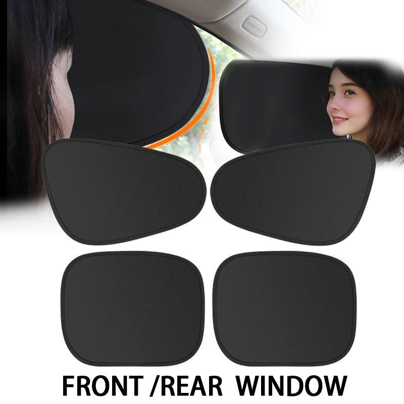 Electrostatic Car Side Window Sun Shade – 4-Layer UV Blocker