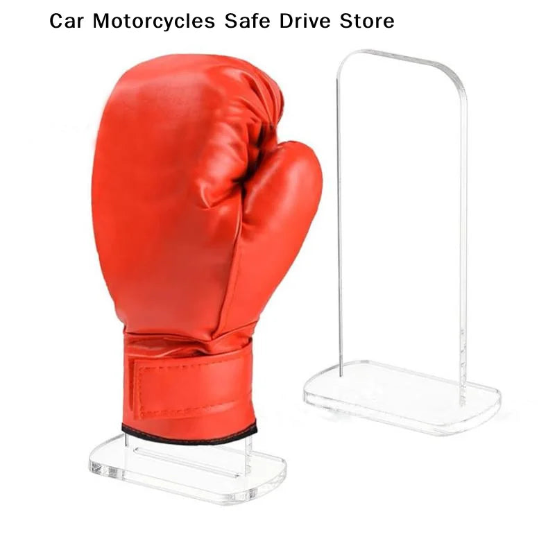 CM1PC Clear Acrylic Boxing Gloves Display Rack Home Store Vertical