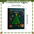 Blue Elegant Christmas Advent Calendar 24 Days Countdown 2D Acrylic