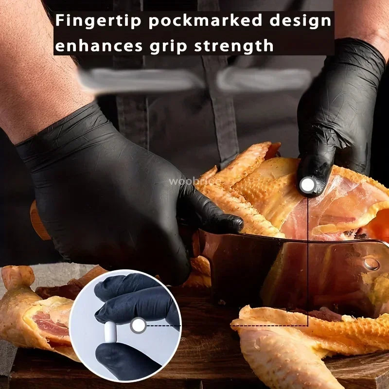 Disposable Nitrile Waterproof Gloves Dish Washing Kitchen Household Gloves Dog Wash Cleaning Glove for Food Working Latex Gloves Zpaxo
