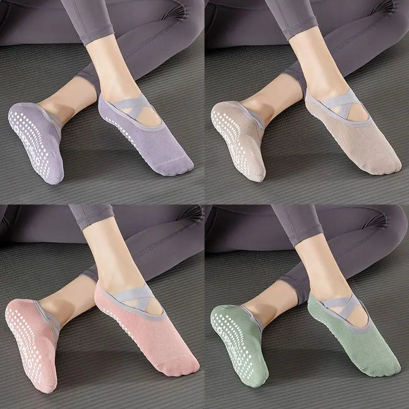 Professional Women Yoga Socks Silicone Anti-slip Ballet Pilates