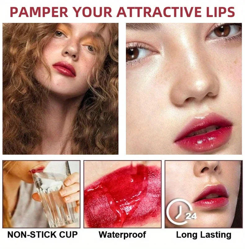 Aloe Vera Warm Color Changing Jelly Lip Care Long-lasting Non-stick Cup Lip Care Moisturizing Moisturizing Fruity Lipstick Zpaxo