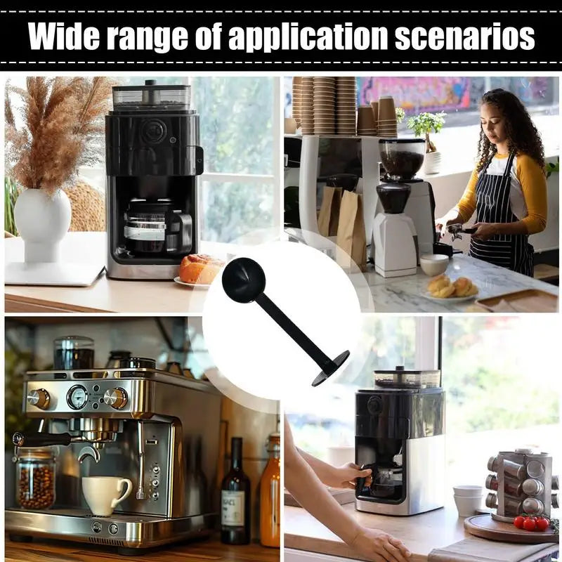 Coffee Scoop and Tamper Espresso Tamper Coffee Measuring Spoon 2-in-1 Espresso Coffee Bean Spoon Tamping Scoop for Home Zpaxo
