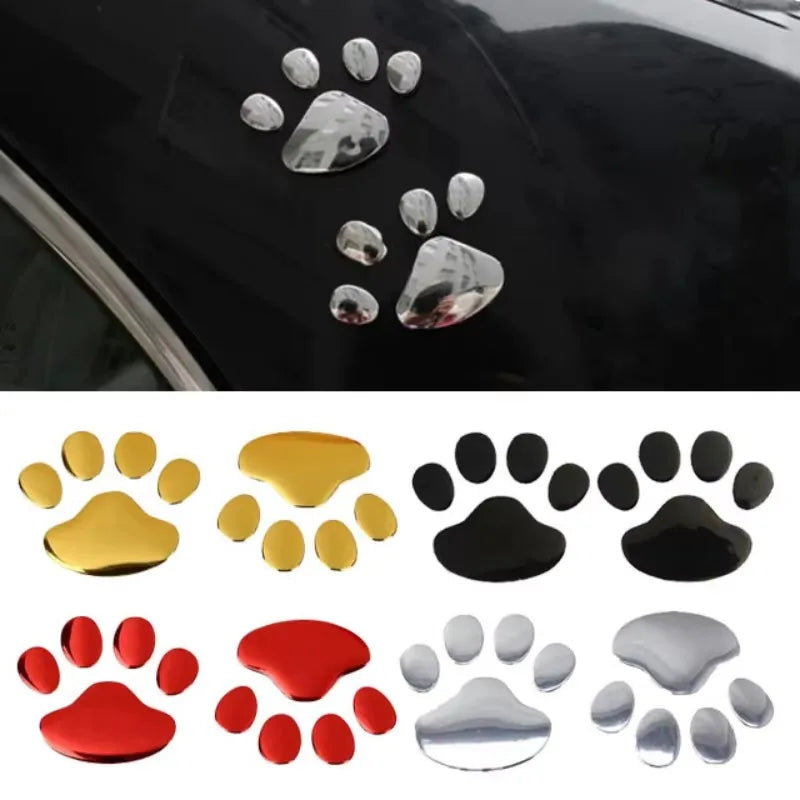 Cat & Dog Paw Print Car Stickers – Bumper & Window Decals