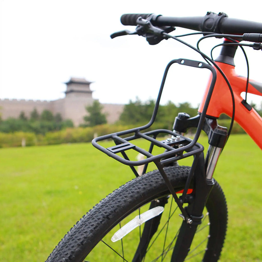 Bicycle Front Rack Bicycle Cargo Rack Aluminum Alloy Mountain Road Bike Pannier Rack Stand Cargo Luggage Picnic Carrier for Road Zpaxo