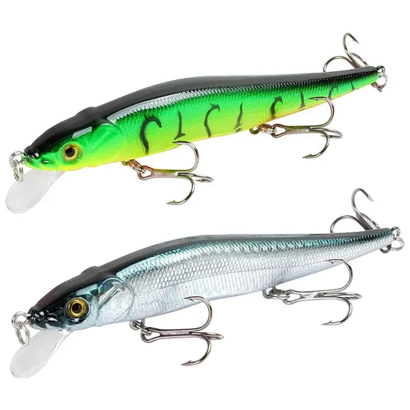 Minnow Crankbait Wobbler Lure 11.5cm 14g – 3D Eyes Pike Perch