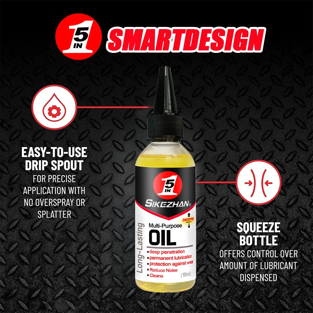 100ml High-Performance 5-in-1 Motorcycle Bicycle Special Lubricant MTB Road Bike Mountain Bike Chain Maintenance Lubricant Zpaxo