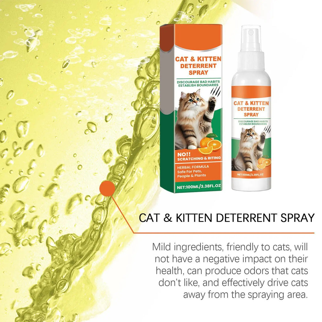 No Scratch Spray for Cats 100ml Anti Scratch Furniture Protector Spray Cat Training Spray to to Keep Cats off Furniture Sofas Zpaxo