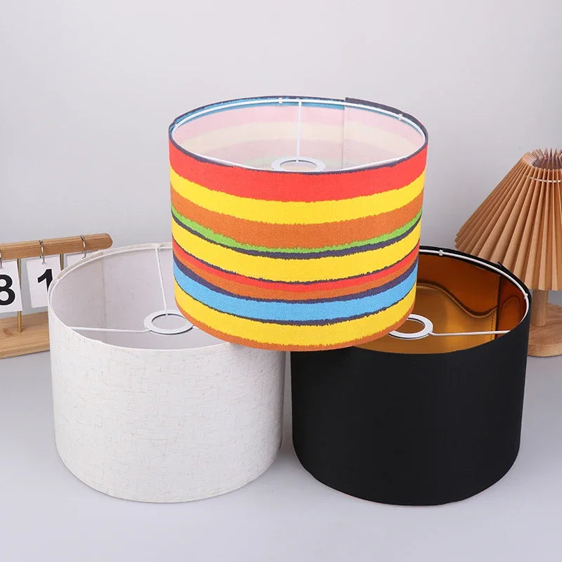 Lamp Shade Household Retro Fabric Desk Lampshade Detachable Floor Zpaxo