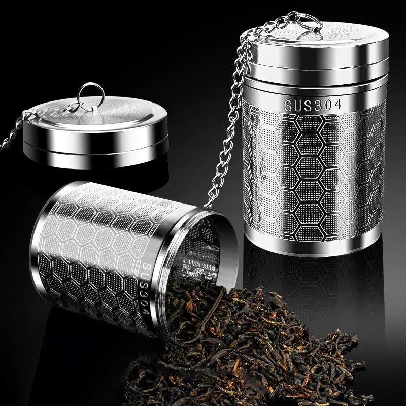 1pc Tea Infuser, Extra Fine Mesh Tea Strainers for Loose Tea, Stainless Steel Tea Strainer with Extended Chain Hook Zpaxo