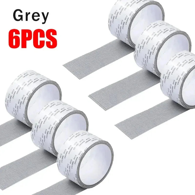 Mosquito Net Windows anti-mosquito mesh Easy-to-Apply Waterproof Window Screen Repair Tape Self-Adhesive Mesh Patch Zpaxo 6pcs-grey