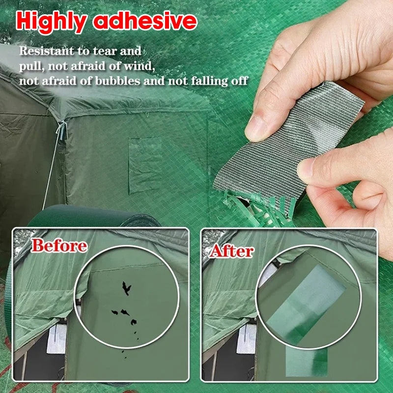 1roll 10M Tarpaulintent Repair Tape Strong Adhesive Waterproof Fabric