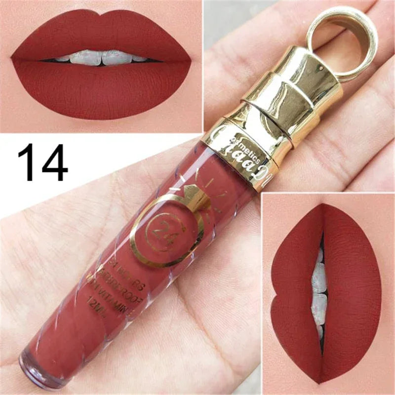 Make Up Lips Matte Liquid Lipstick Waterproof Long Lasting Sexy Zpaxo 14