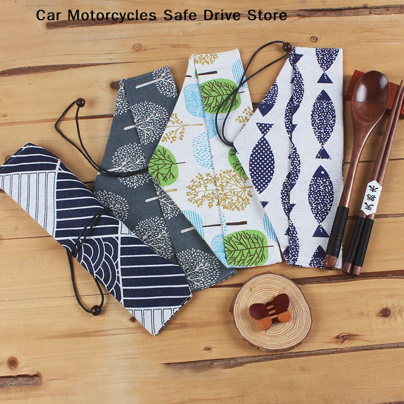 CMPortable Tableware Bag Japanese Reusable Drink Straw Chopstick