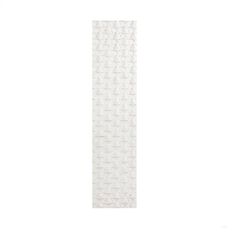 Embroidered Holiday Table Runner Plush Fabric Sequins Trim Christmas