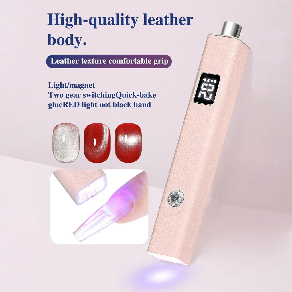 Mini UV Gel Nail Lamp – Portable Rechargeable Curing Light UV Gel Nail Lamp Zpaxo