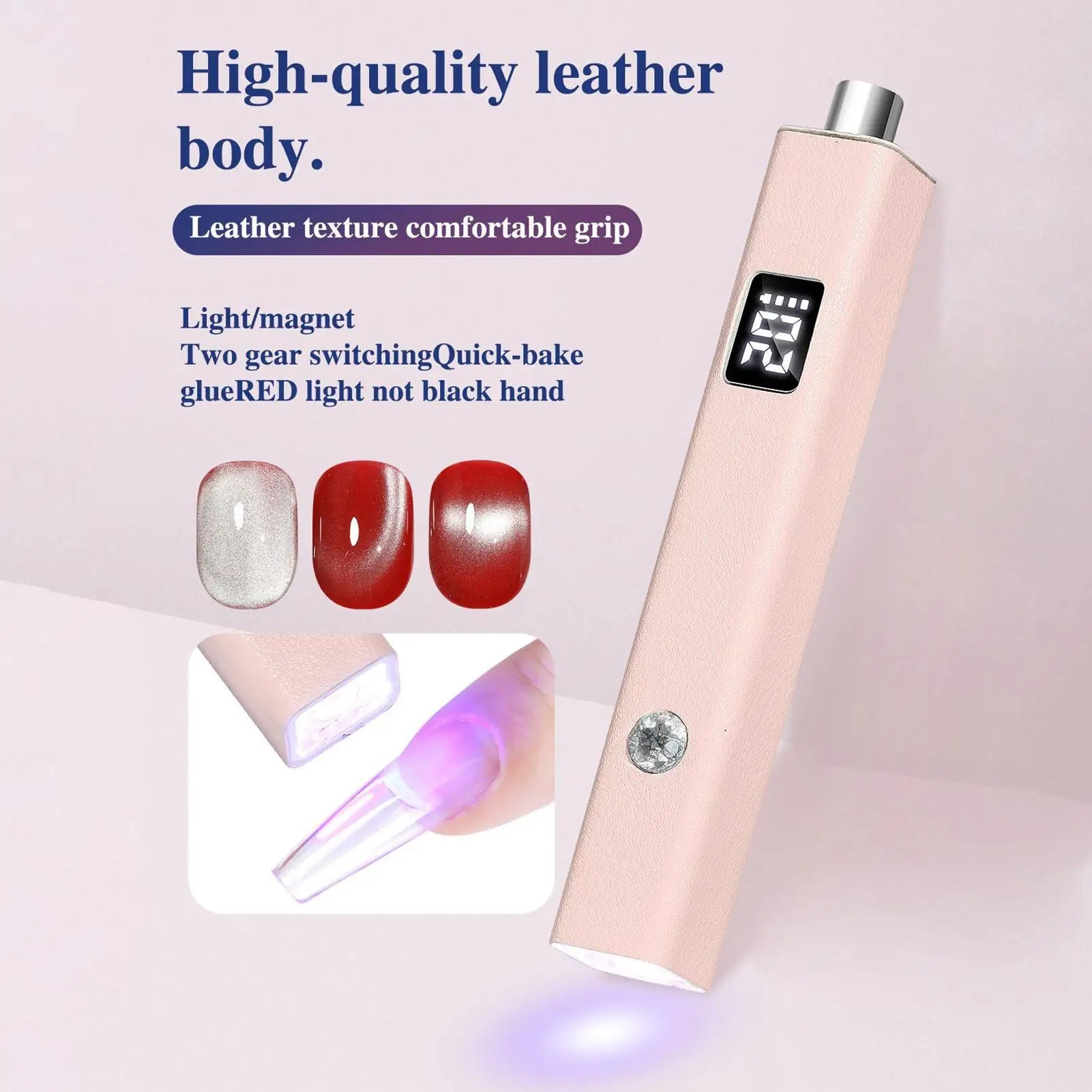 Mini UV Gel Nail Lamp – Portable Rechargeable Curing Light UV Gel Nail Lamp Zpaxo
