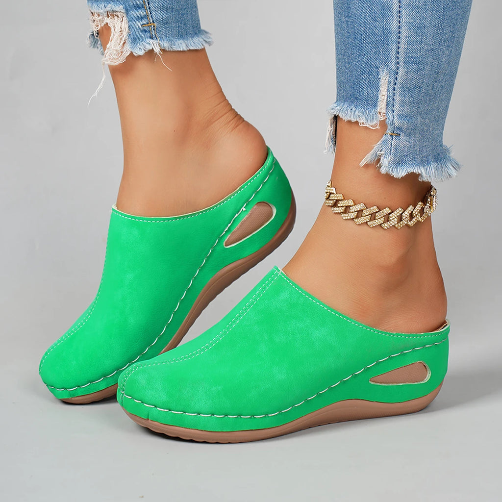 Women Mules Slippers 2025 New Designer Shoes Women Casual Platform Sandals Comfortable Slip on Fashion Slippers Slides Women Zpaxo