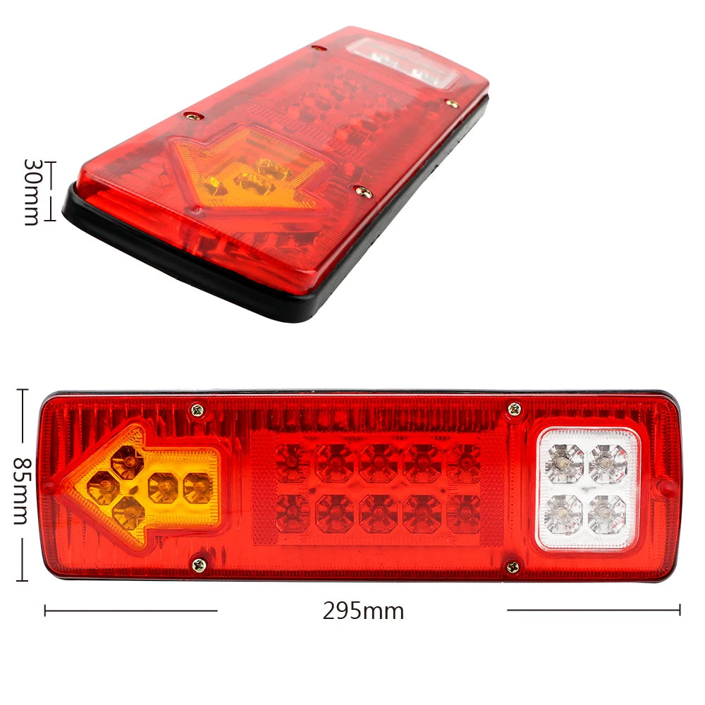 Indicator Lamp Trailer Lorries Boat Truck 19LED Tail Lights Turn