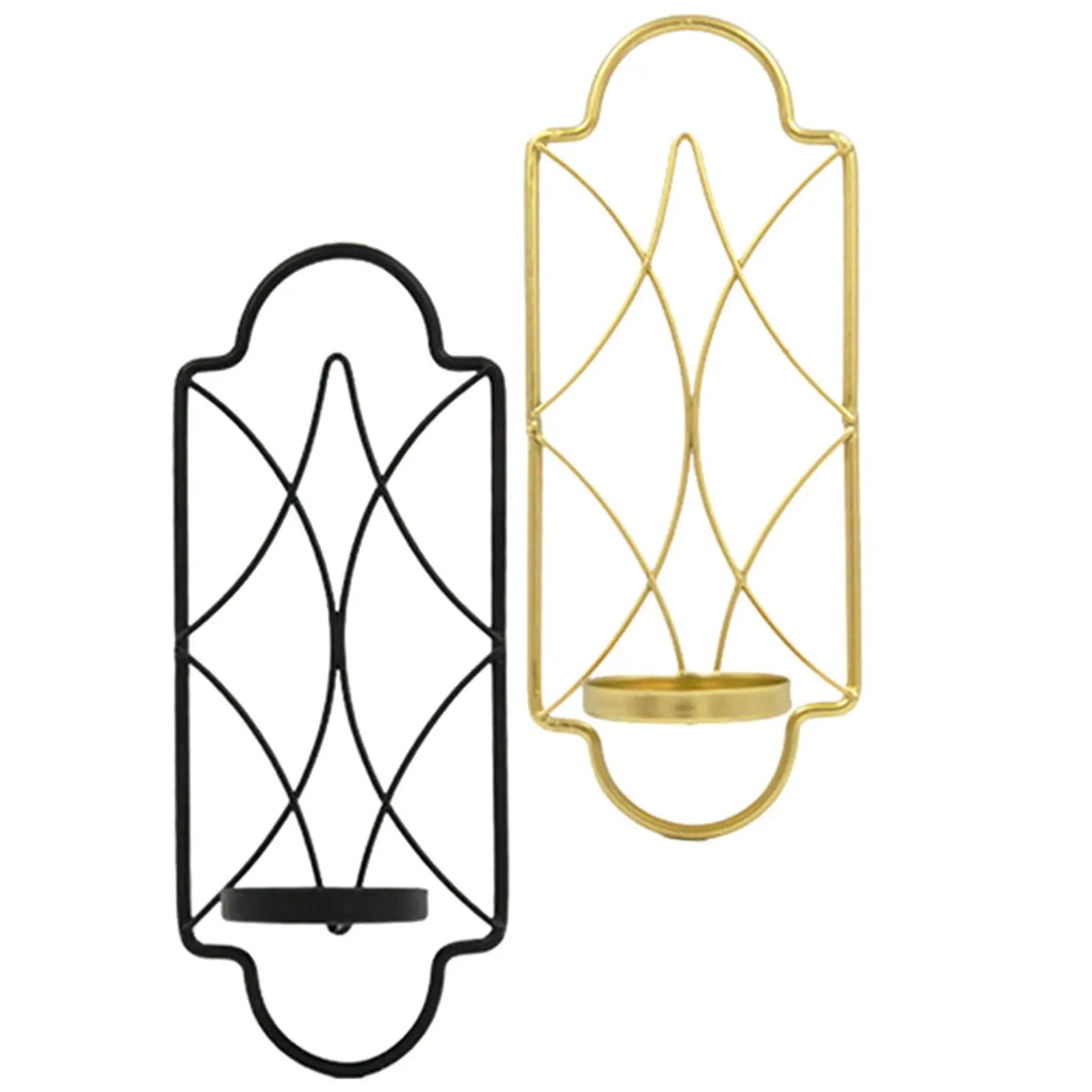 Metal Wall Hanging Sconce Candle Holder 3.5inchx8.6inch Candlesticks Holder Tealight Holder for Home Porch Decor Stylish Zpaxo