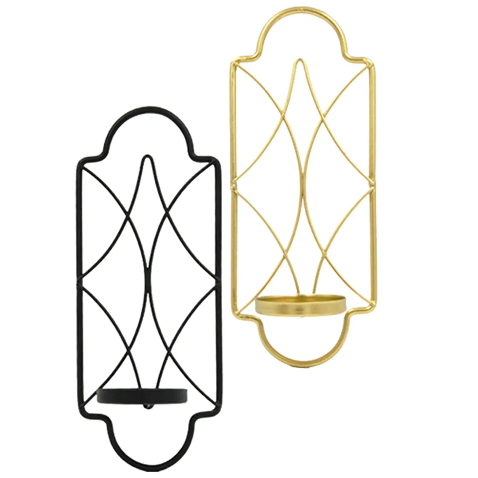Metal Wall Hanging Sconce Candle Holder 3.5inchx8.6inch Candlesticks Holder Tealight Holder for Home Porch Decor Stylish Zpaxo