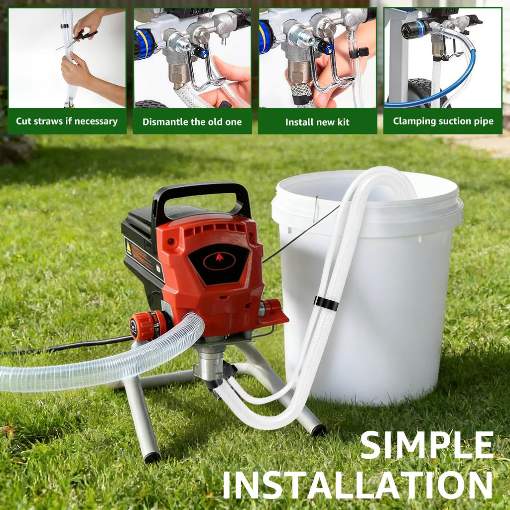 Suction Tube Kit for Graco Magnum Project Painter Plus X5 X7 ProX17 and ProX19 Stand Airless Paint Sprayer ﻿High Performance Zpaxo