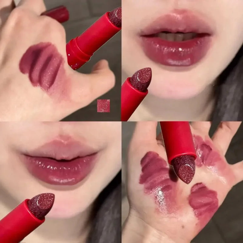 Mirror Water Jelly Lipstick Moisturizing Purple Grape Glitter Solid Zpaxo 03 Purple Grape