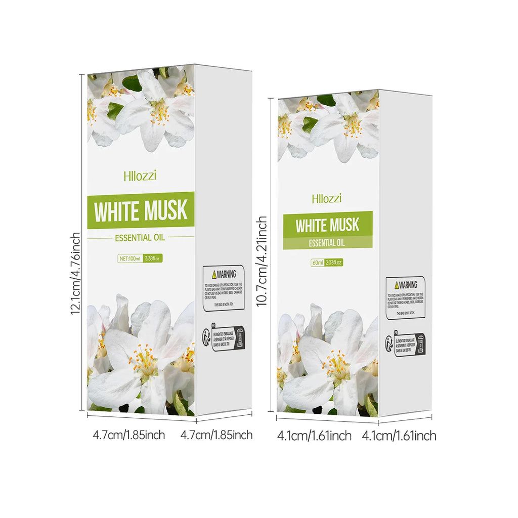 White Musk Essential Oil Very Suitable Diffusers Humidifiers Home Zpaxo