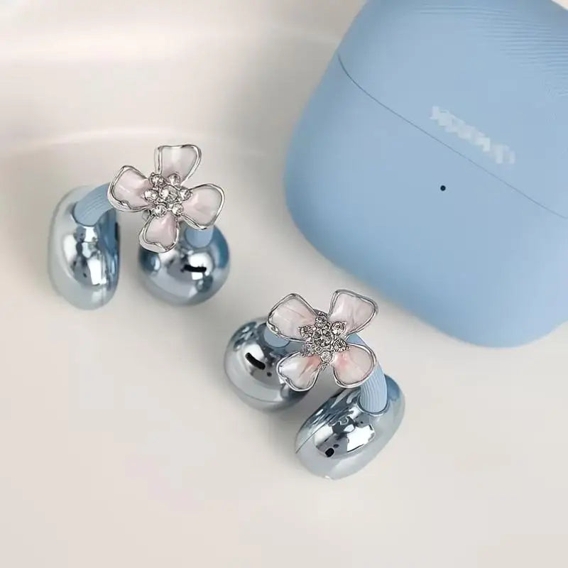 Rhinestone Earbud Decoration Clips – Zircon Headphone Charms