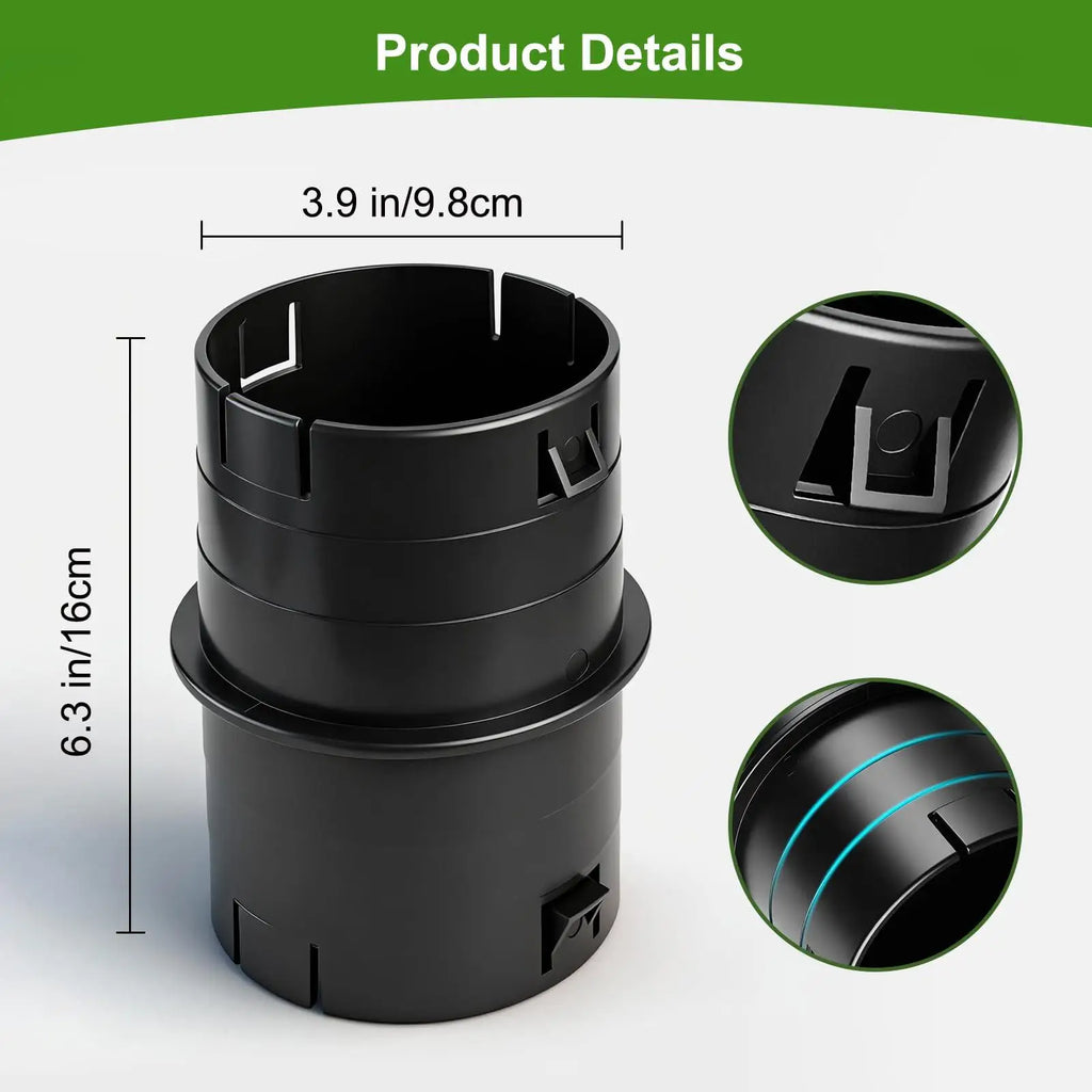 Corrugated PVC Pipe Adapter Universal Drainage Connector Leak Proof