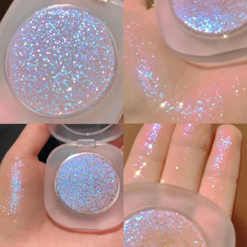 Diamond Highlighter Palette Glitter Glossy Pearlescent Shiny