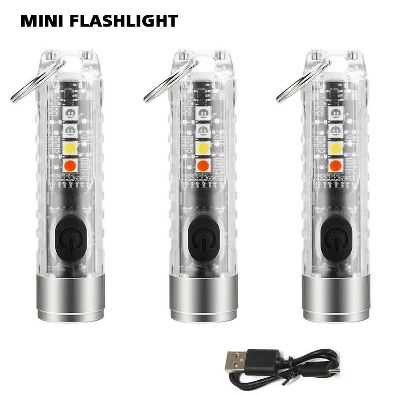 ESMARTER Mini Keychain Flashlight – USB-C, IP66, UV & Magnet Keychain Flashlight Zpaxo