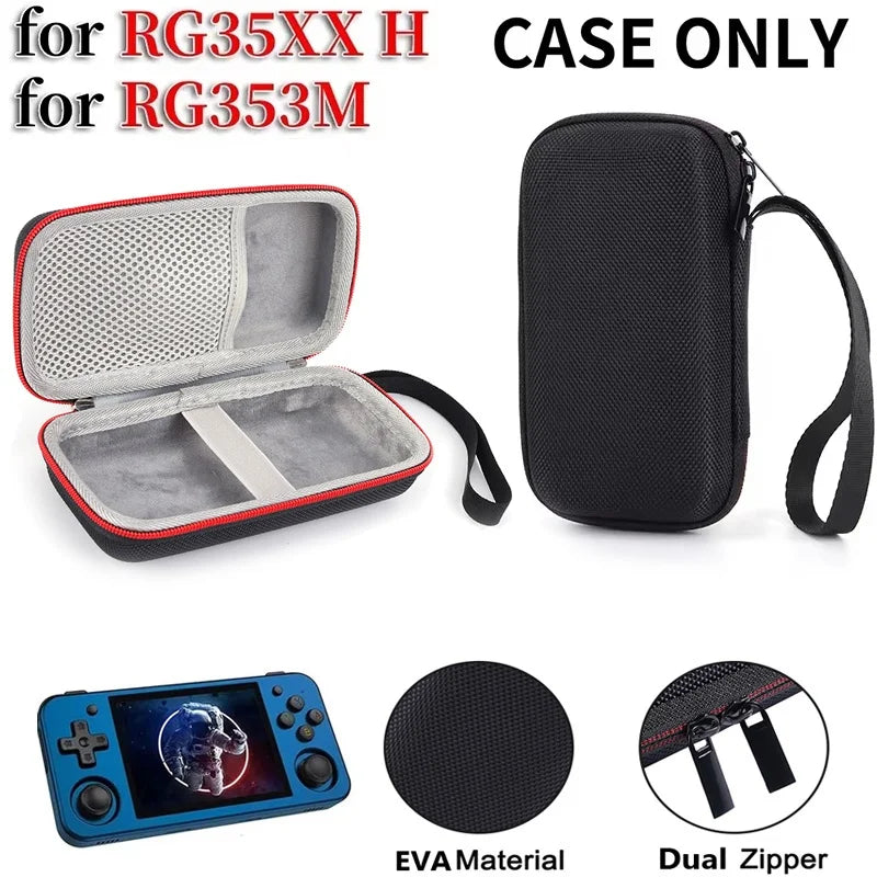 Portable Carrying Bag For Anbernic RG35XX H/RG353M Game Console Hard EVA Case Shockproof Anti-Scratch Travel Storage Carry Pouch Zpaxo
