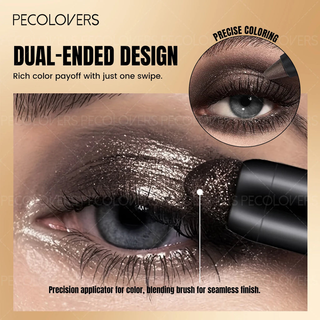 1PC Sparkling Blue Eyeshadow Stick, Waterproof & Long-Lasting Formula, Smooth Glitter Eyeshadow for Bold Stage Makeup Zpaxo