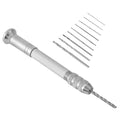 11-Pc Precision Pin Vise Hand Drill Set with 10 Twist Bits Hand Drill Set Zpaxo set 11pcs