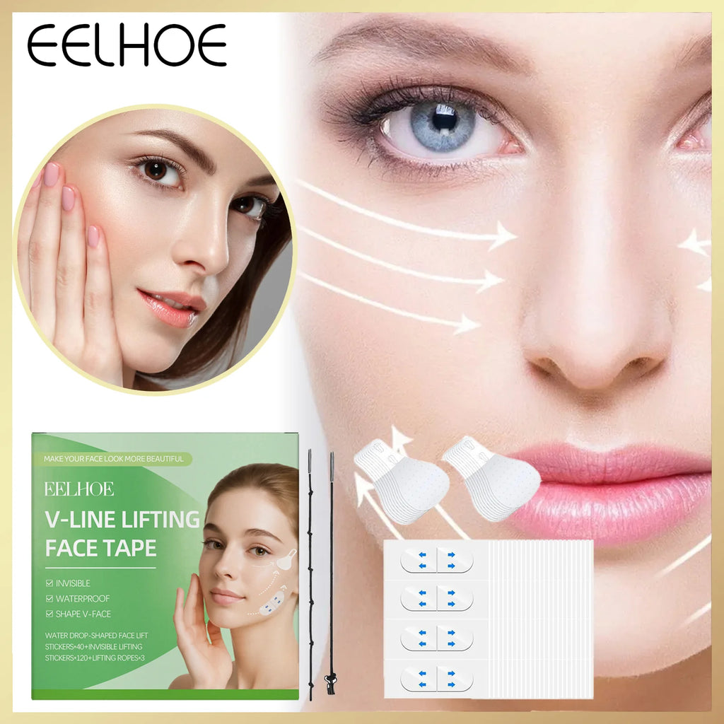 Invisible Facial Lifting Patches Set for Face Contouring Skin Tightening moisturizing Holiday Gift Winter Skincare Daily Care Zpaxo