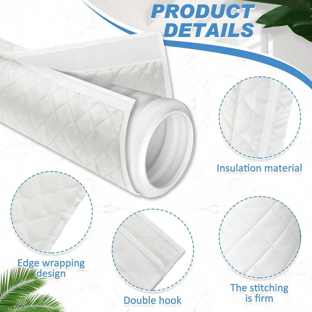 AC Hose Insulation Sleeve Thermal Pipe Cover 5& Portable Exhaust Vent