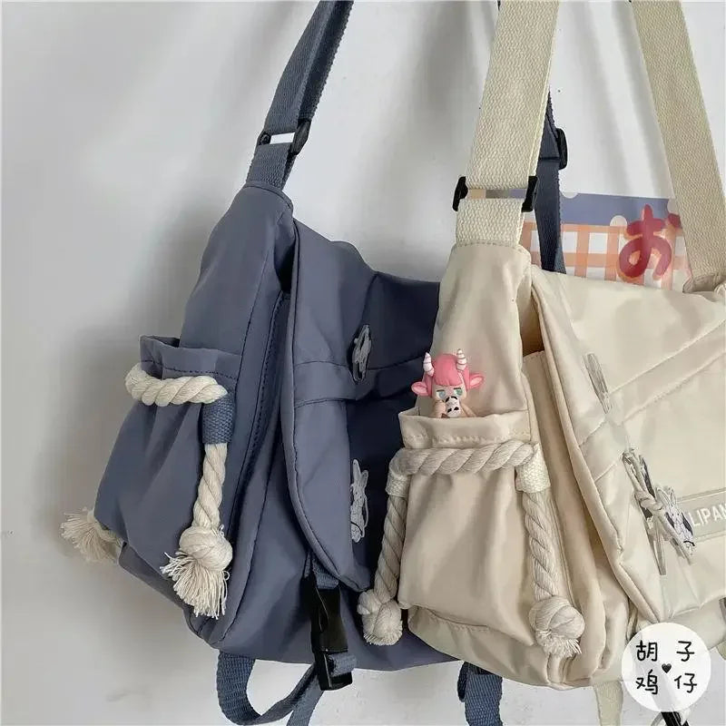 Shoulder Bag Large Capacity Crossbody Retro Workwear Postman Bags