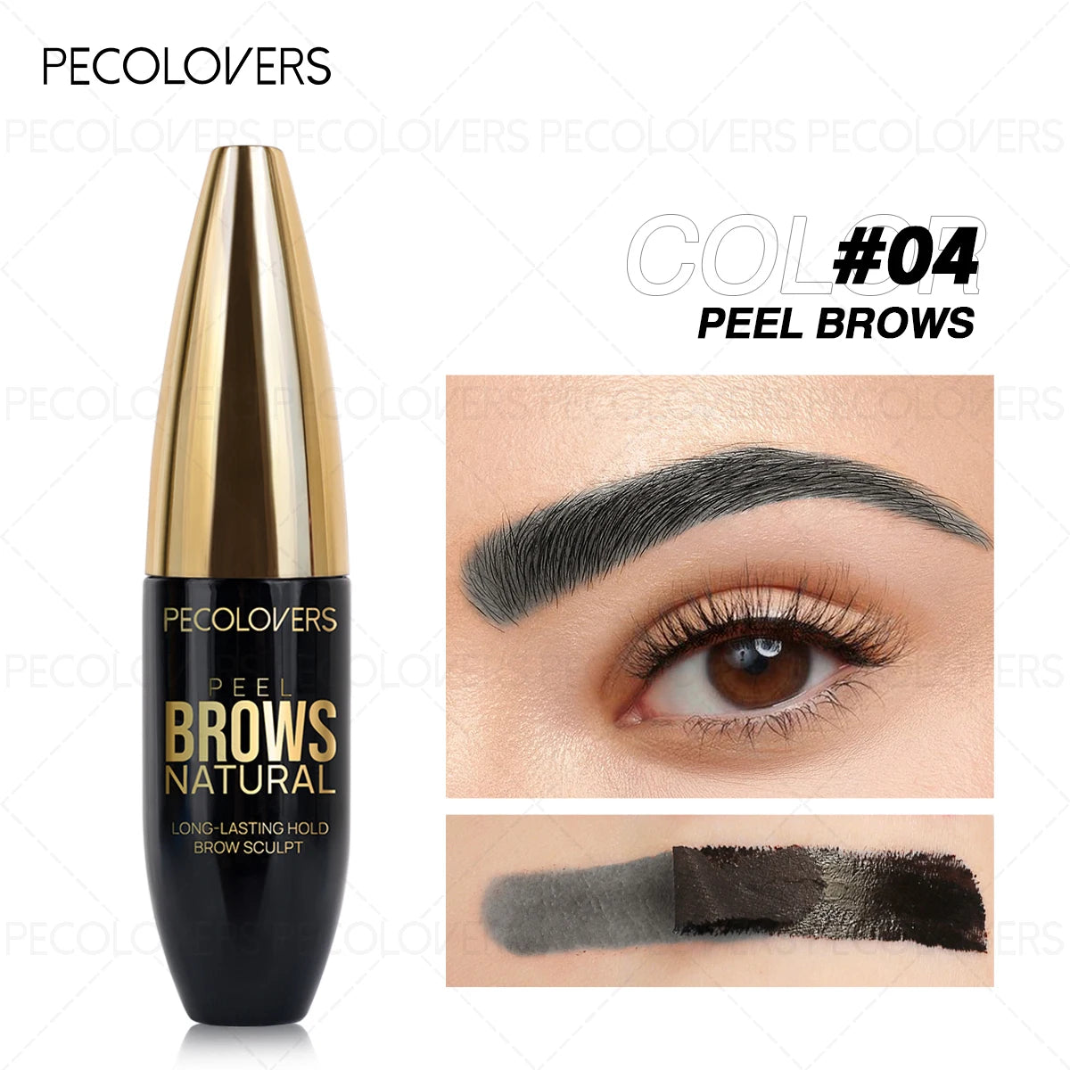 1PC Semi-Permanent Peelable Tear-Off Eyebrow Gel-Waterproof & Long Lasting, Easy to Apply ,Natural Look with Precise Application Zpaxo 04