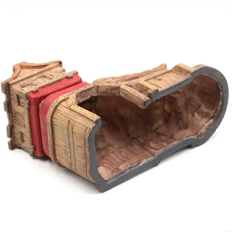 Shoe Shelter Fish Tanks Accessory Safe Hideouts Cave Resin Statue