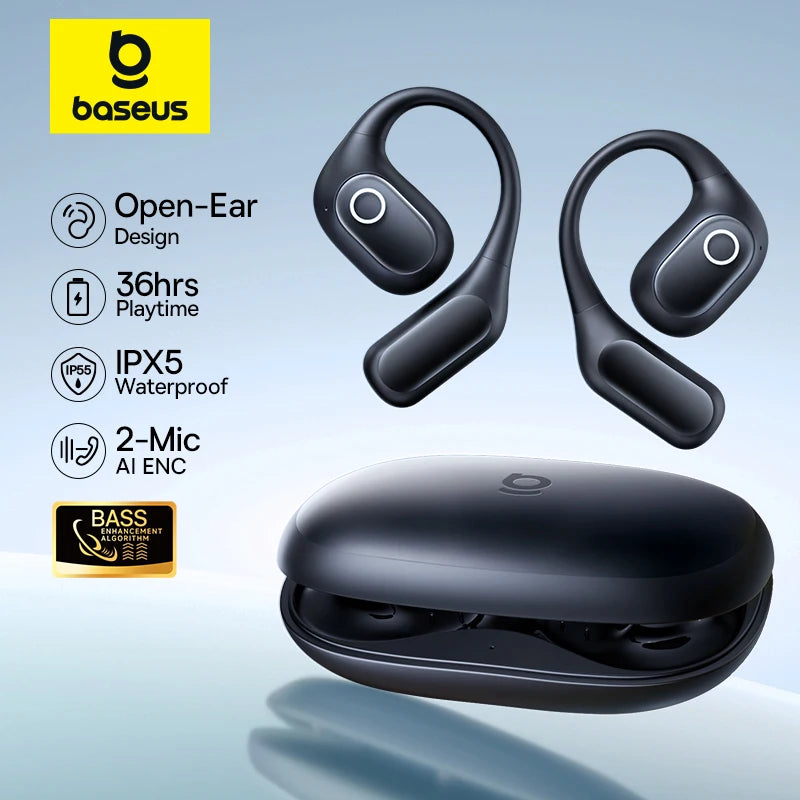 Baseus Eli 2i Fit Open-ear Earphones True Wireless Bluetooth 6 0 Ear