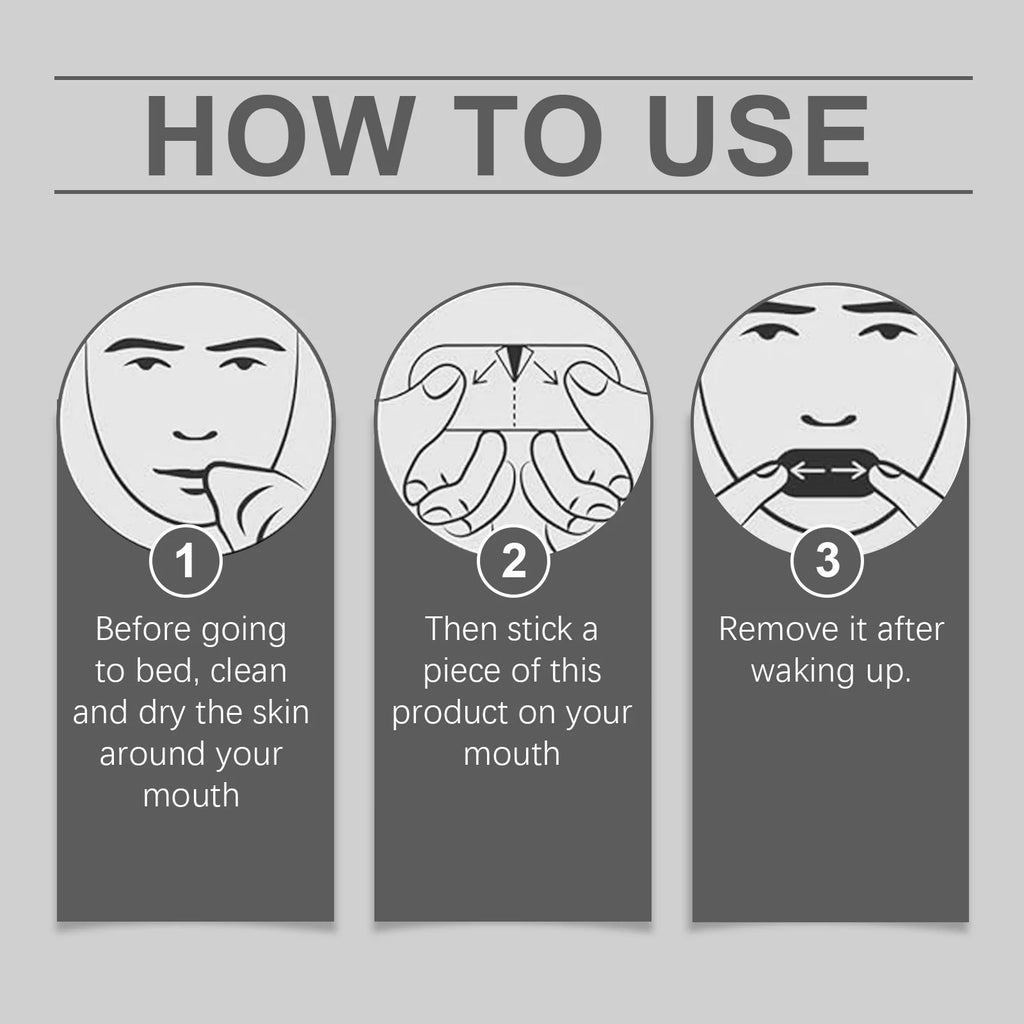 Mouth Tape for Sleep – Anti-Snoring Moisturizing Strips 30ct Sleep Mouth Tape Zpaxo